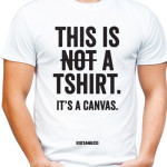 this is not a t-shirt, its a canvas t-shirt by riotandco