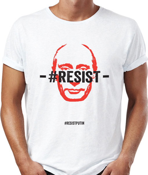 resist putin t-shirt by Riotandco the #resist project