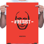 resist putin poster by Riotandco the #resist project
