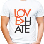love is bigger than hate t-shirt by Riotandco, the resist project
